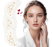 Tatouages Visage Paillettes Taches De Rousseur, 4 Pièces Tatouages Temporaires C?ur Doré Étanches Pour La Saint-Valentin, Taches De Rousseur Festival, Tatouage Folie Taches De