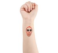 TatouagesTemporaires Personnalisés Tatouages Personnalisés avec Photo Nom du Visage Logo Faux Tatouages Personnalisés Autocollant Corporel pour Enterrement de vie de Jeune Fille, Mariage
