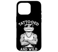 Tatoué et Sauvage Amusant à l'encre Alligator Amateur de Tatouage Coque pour iPhone 16 Pro
