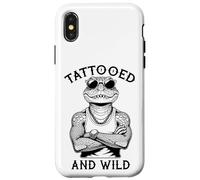 Tatoué et Sauvage Amusant à l'encre Alligator Amateur de Tatouage Coque pour iPhone X/XS