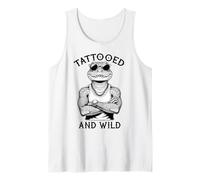 Tatoué et Sauvage Amusant à l'encre Alligator Amateur de Tatouage Débardeur