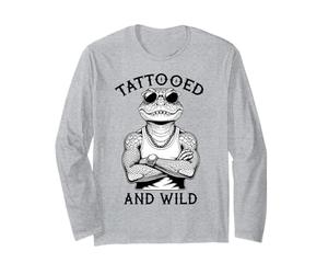Tatoué et Sauvage Amusant à l'encre Alligator Amateur de Tatouage Manche Longue