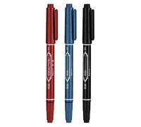 Tatouer Marker Pen 3pcs 5,39 pouces étanche de marquage de peau étanche crayon à point fin à l'encre double tête tatouage marqueur stylo facile à colorer, stylo tatouage