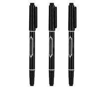 Tatouer Marker Pen 3pcs Skin étanche marquant crayon Fine Point Body Ink Pen Double Head Tattoo Marker Pen Easy To Color Black
