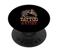 Tatoueur Encre Tatouages l'art Emploi Tatoueur PopSockets PopGrip Adhésif