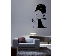 Tatoutex Stickers Audrey Hepburn - Chocolat, L 80cm x H 120cm
