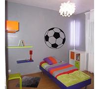 Tatoutex Stickers Ballon de Foot - Argent, L 70cm x H 70cm