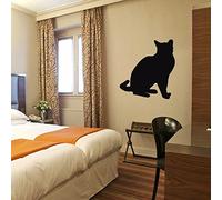 Tatoutex Stickers Chat Assis - Jaune, L 101cm x H 90cm