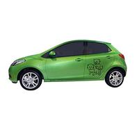 Tatoutex Stickers Levrette des Petits Diables - Vert Lime, L 90cm x H 98cm