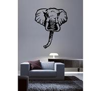 Tatoutex Stickers Tête D'éléphant - Bleu Foncé, L 40cm x H 48cm