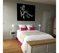 Tatoutex Stickers Trompettiste - Jaune, L 96cm x H 80cm