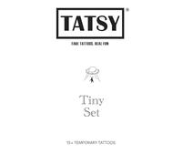 Tatsy Tiny Set Tatouages Temporaire Réalistes Et Mignons, Ensemble D'Autocollants Tatouages, Pour Les Doigts, Pour Enfants & Adultes, Imperméables, Pour Les Fêtes, Sûrs Et Certifiés