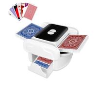 TatTech Mélangeur de Cartes Automatique Électronique, 2-en-1, USB | Portable Mélange Silencieux et Rapide, Mélangeur Carte 1-2 Ponts, Mode Auto et Manuel pour Soirée en Famille ou Entre Amis