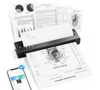 TATTMUSE A28U Imprimante Thermique A4, Imprimante Portable sans Encre pour Papier A4/A5/B5, Imprimantes Matricielles Compatible avec Les iOS et Android, Mini Printer pour Les Voyages