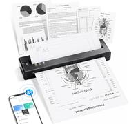 TATTMUSE A28U Imprimante Thermique A4, Imprimante Portable sans Encre pour Papier A4/A5/B5, Imprimantes Matricielles Compatible avec Les iOS et Android, Mini Printer pour Les Voyages