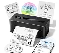 TATTMUSE Imprimante d'étiquettes d'expédition 4x6 pour Connectivité Bluetooth et USB, Imprimante Thermique Etiquette Compatible avec Vinted, Amazon, Cdiscount, Leboncoin, UPS, Shopify, Colis