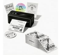 TATTMUSE Imprimante d'étiquettes d'expédition et 500 étiquettes d'expédition 4 x 6