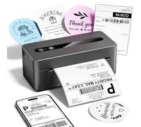 TATTMUSE Imprimante Etiquette Expedition Bluetooth, Imprimante Thermique 4x6 Adaptée Colis et Petites Entreprises, Compatible avec Colissimo, Amazon, UPS, Supportant iOS, Android, Windows et Mac