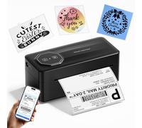TATTMUSE Imprimante Thermique 4x6 - Connexion Bluetooth & USB - sans Encre - Compatible avec Colissimo, DHL, UPS, Shopify, Vinted, Leboncoin
