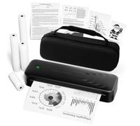 TATTMUSE Imprimante Thermique A4, imprimante Mobile A4 pour Voyage, imprimante Portable Bluetooth pour véhicules, Bureau, Maison, école, Compatible avec iOS, Android, Ordinateur Portable