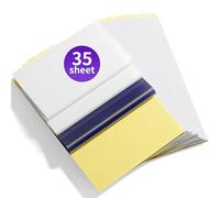 Tattmuse Lot de 35 feuilles de papier à 4 couches pour tatouage - Papier de transfert thermique imprimable pour tatouage - Papier de transfert thermique pour tatouage - Feuilles de papier pochoir pour