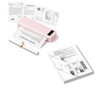 TATTMUSE Une imprimante Portable Rose et 100 étiquettes