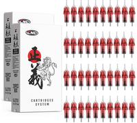 Tattoo Aiguilles De Cartouche De Tatouage #12 (1203rl 1205rl 1207rl 1209rl 1007rs 1009rs 1207rs 1209rs) #10 Aiguilles De Tatouage Round Shader Liner Tattoo Needle Cartridges En04x-40kit-Fg