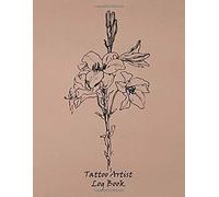 Tattoo Artist Log Book: Notebook For Tracking Client Information Black Line Art Flower Design