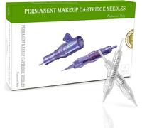 Tattoo Cartridge Needles ¿ 10pcs Sterilized Screw Needles 4f For Permanent Makeup Machine Tattoo Eyebrow Eyeliner Lip Contour