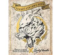 Tattoo Coloring Book: A Collaboration Of Skulls And Succulents And The Lucky Needle