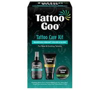 Tattoo Goo Kit de soin avec savon, baume, lotion antimicrobienne, soin pour améliorer la couleur et guérison rapide - végétalien, sans cruauté animale