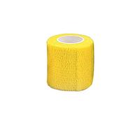 Tattoo Grip Cover Wrap,Rouleau de bandages cohésifs élastiques auto-adhésifs élastiques pour bandage cohésif, Tube de poignée pour accessoires de tatouage (Jaune)