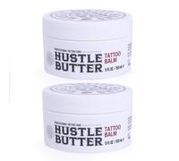 TATTOO HUSTLE BUTTER DELUXE ORIGINAL - 2x150ml crème de soin tatouage vegan aux ingrédients naturels comme mangue, papaye et beurre de karité, favorise la cicatrisation, réduit rougeurs et gonflements