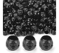 Tattoo Ink Caps Pigment Cups Permanent Makeup Tools 200pcs Tattoo Ink Holder Plastic Ink Caps For Tattooing Tattoo Supplies(Black)