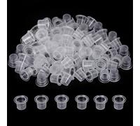 Tattoo Ink Caps Small,200pcs Disposable Plastic Tattoo Ink Cups Pigment Ink Caps For Tattooing,Tattoo Machine,Tattoo Supplies,Tattoo Needles,Tattoo Kits (8mm)