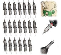 Tattoo Needles, 20 Pieces Premium Sterile Tattoo Syringes, Disposable Tattoo Needle Boxes, Tattoo Accessories, Permanent Eyebrow Tattoo Tools(3-9rl)