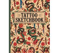 Tattoo Sketchbook - Snakes & Daggers Flash: Classic Flash Pattern with Coiled Serpents, Piercing Blades & Vintage Ink Details