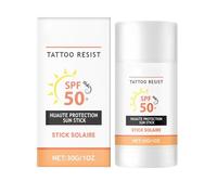 Tattoo Stick Solaire SPF 50,Tattoo Protection Sun Balm,Protection Solaire Tatouage Huile De Coco,Surf & Sports,Imperméable Et Résistant Aux Éclaboussures (1)