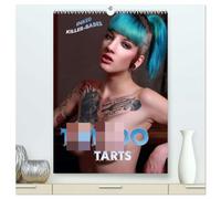 TATTOO TARTS - Inked Killer Babes (hochwertiger Premium Wandkalender 2026 DIN A2 hoch), Kunstdruck in Hochglanz: Tätowierte Superhexen hautnah und erotisch