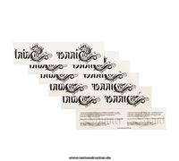 Tattoodrucker 1 x Sinner et Saint Tatouage de Lettrage - Faux Tatouage temporaire en Noir (1)