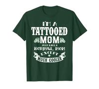 Tattooed Mom - Motif de rose avec citation humoristique T-Shirt