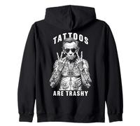 Tattoos Are Trashy Abraham Lincoln Tatoueur à l'encre Sweat à Capuche
