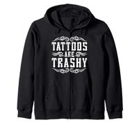 Tattoos Are Trashy Funny Inked Girl Power Gift Sweat à Capuche