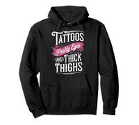 Tattoos Pretty Eyes And Thick Thighs Sweat à Capuche