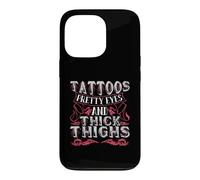 Tattoos Pretty Eyes and Thick Thighs Tattooed Girl Coque pour iPhone 13 Pro