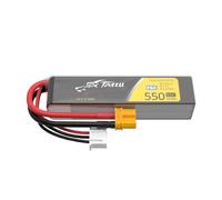 Tattu 2S Batterie LiPo Long-Pack 550mAh 7,6V 95C HV avec connecteur XT30 - pour Drones FPV Racing, quadricoptères et UAV Cadre H