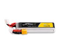 Tattu 2S Batterie LiPo Long-Pack 750mAh 7,6V 95C HV avec connecteur XT30 - pour Drones FPV Racing, quadricoptères et UAV Cadre H