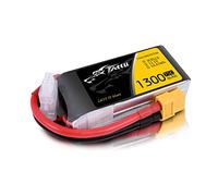 Tattu 3S Lipo Batterie 1300mAh 11.1V 75C Batterie RC avec connecteur XT60 Connection,pour Most FPV Racing Quad Copter Drone Airplane maquettes de Bateaux