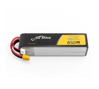 Tattu 4S Batterie LiPo Long-Pack 850mAh 15,2V 95C avec connecteur XT30 - pour Drones FPV Racing, quadricoptères