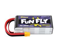 TATTU Batterie LiPo 3S 1300 mAh 11,1 V 100C avec connecteur XT60 - Série Funfly pour drones FPV et quadcopters